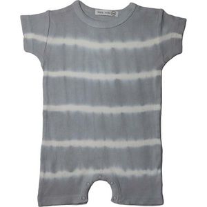 Little Mish Baby Boy Grey Tie Dye Romper
